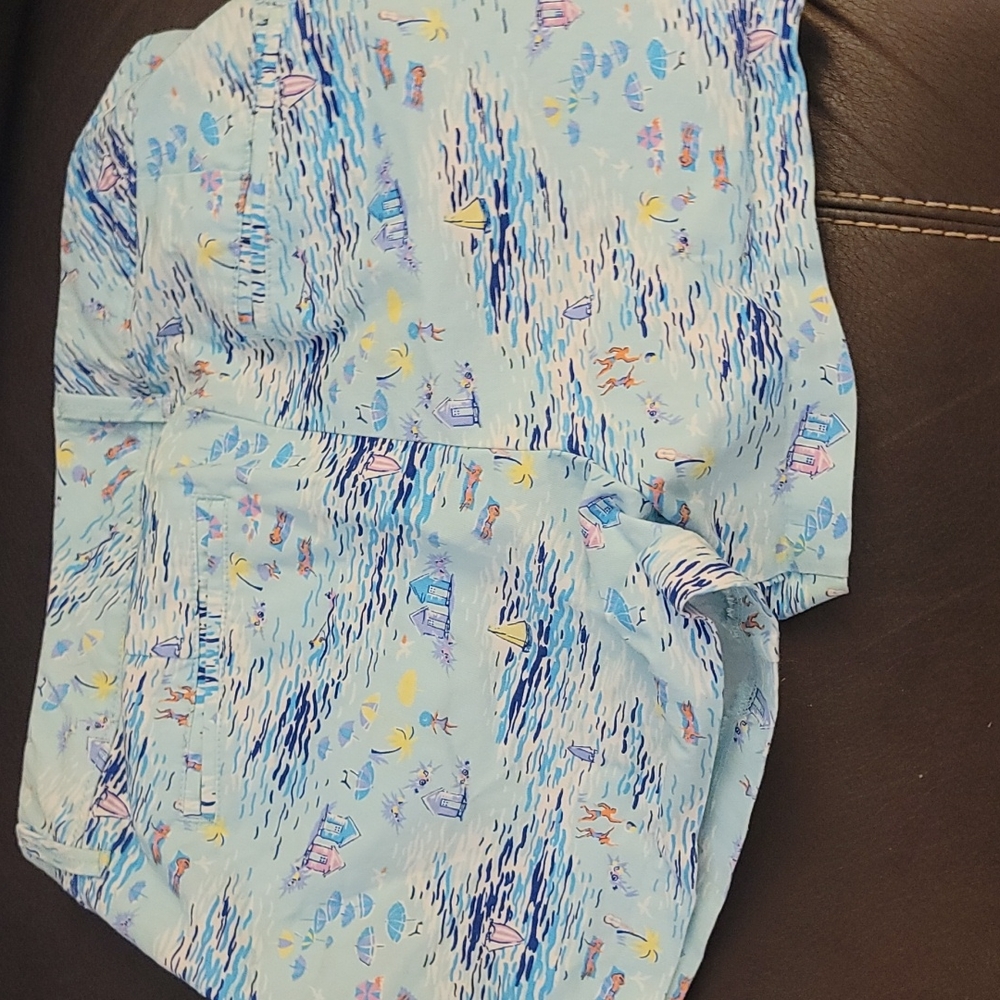 Old navy pixie shorts beach print sz 6 - Picture 6 of 7